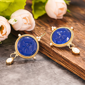 Orecchini Pendenti Vintage con Perle Simulate per Donne, Gioielli Artistici e Delicati alla Moda - Product Image 6