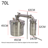 70L Thuis Brouwen Machine Automatische Gebraden Drank Stomen Apparatuur Multi-Functionele Nog Rvs Prive Wijn-Druk