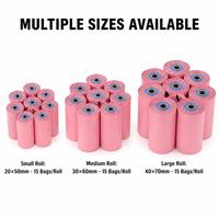 Sacs à déjections canines en HDPE imprimés sur mesure 15x33cm en rouleau, anti-fuite, avec échantillon gratuit, faible MOQ