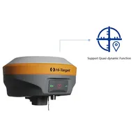 Hi Target V90 Plus Galileo/GLONASS IP68 Double fréquence GNSS RTK Base et Rover pour levés topographiques avec niveau électronique à bulle inclinable
