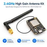 Antena Rubber Duck 2.4G 3dBi/5dBi dengan Kabel Konektor IPEX / U.FL Generasi Pertama untuk Modul Nirkabel ESP32-S3 ESP32 ESP8266