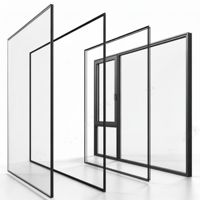 Portes et fenêtres en aluminium à rupture de pont thermique Aomeja, cadre étroit, porte coulissante pleine hauteur pour villas et complexes hôteliers