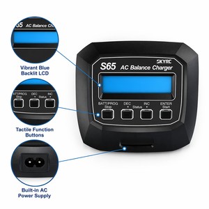 <span class=keywords><strong>Chargeur</strong></span>-dé<span class=keywords><strong>chargeur</strong></span> AC original SKYRC S65 65W 6A pour batteries LiPo LiHV NiMH 2-4S de drones de course FPV RC - Product Image 2