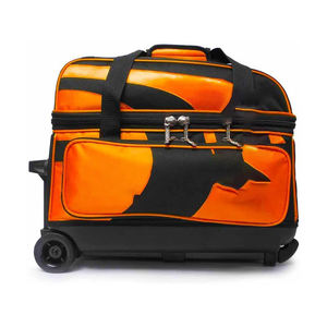 Bolsa de bola de carro de Gran capacidad duradera de nuevo diseño 2024 con ruedas bolsa de rodillo de bola de bolos con asa retráctil - Product Image 4