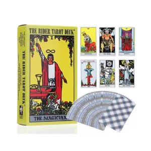78 Seiten Englisch Smith-Waite Tarot Yellow Box Edition Smith Large Waite 4,8*2,9 Zoll Tarot karte Bedienungs anleitung
