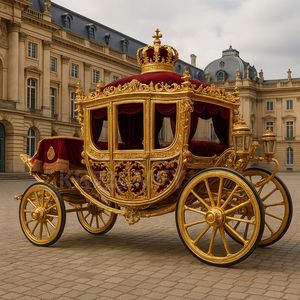 Productos para Parques de Atracciones 2025, Carruaje Eléctrico de Caballos, Carruajes de Boda de Princesa Real Europea en Venta - Product Image 3