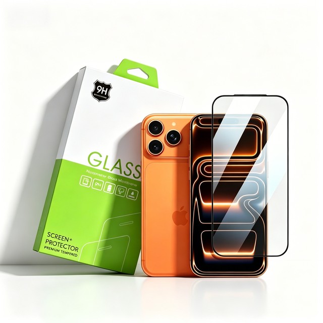 Full Cover Full Glue 2.5D Tempered Glass Screen Protector for iPhone 17 Pro Max and for iPhone 17 Plus Mobile Phones