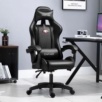 Chaise de jeu de course à coussin doux confortable à dossier haut