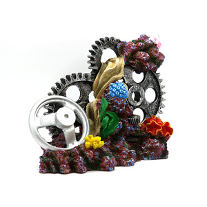 Reconstruction des ruines <span class=keywords><strong>de</strong></span> l'<span class=keywords><strong>aquarium</strong></span>, décorées <span class=keywords><strong>de</strong></span> coraux, création <span class=keywords><strong>de</strong></span> paysages artisanaux en résine - Product Image 2