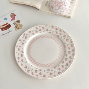 Plato de Porcelana Estilo Coreano, con Encaje, Diseño de Corazón, Pintado a Mano, Estilo Vintage Francés, <span class=keywords><strong>para</strong></span> Postres, Frutas y <span class=keywords><strong>Desayuno</strong></span> - Product Image 6