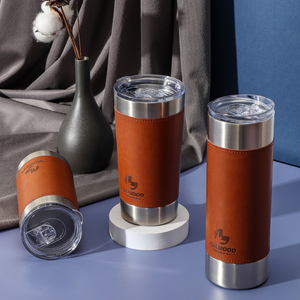 Geïsoleerde BPA-vrije dubbelwandige 20oz <span class=keywords><strong>tumbler</strong></span> van roestvrij staal, zwart, met rietje - Product Image 1