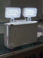 Lumière LED d'urgence murale automatique à double tête avec batterie Li-ion de 3 heures, indice de protection IP20, garantie de 2 ans