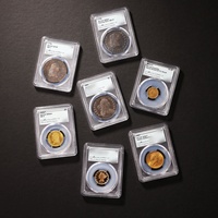 Boîte de protection pour pièces de monnaie PR70DCAM, certifiée PCGS, pour pièces de monnaie en or fin Liberty, médailles, jetons, trophées