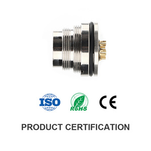 Công nghiệp M16 kim loại hàng không vũ trụ PCB hàng không kết nối 2/3/4/5/6/8/12/19 pin-CE chứng nhận IP67 không thấm nước Nam/Nữ phía trước gắn kết - Product Image 3