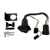 Adaptateur de câblage de remorque à double sortie côté véhicule, lame à 7 voies et câble plat à 4 voies, connecteur pour feux de remorque.