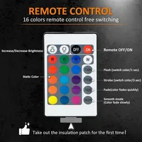 4 pièces Feux de position latéraux de garde-boue à LED fumés dynamiques pour 300 2015-2023 12V 3W 2400LM Lampe multicolore RGB avec télécommande Pièce auto