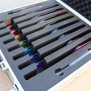 Crystal Soul 16mm Chakra Quartz <strong>Tuning</strong> <strong>Fork</strong> Set Spiritual Music Instrument 8-Piece <strong>Tuning</strong> <strong>Fork</strong> Instrument Series - Product Image 1