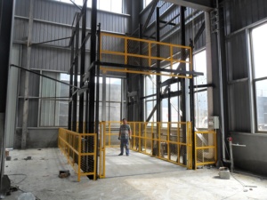 Plateforme élévatrice hydraulique murale pour le transport de marchandises en entrepôt, usine et chantier - Product Image 3