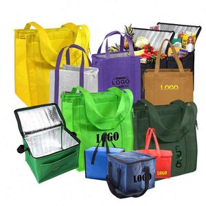 Sac isotherme pliable personnalisé avec impression de logo, sac isotherme souple, boîte isotherme laminée, capacité 6 canettes - Product Image 5