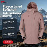Veste bomber softshell unisexe, vêtements de sport d'extérieur, randonnée, automne/hiver, doublure polaire, capuche, imperméable, thermocollée