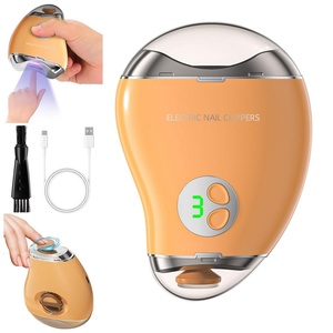 Cortauñas Eléctrico Recargable 2 en 1 con Forma de Mango y Pantalla Digital para Adultos y Bebés, Pulidor de Uñas - Product Image 1
