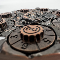 Jeu de société écologique pour RPG WAR Dragons and Dungeons avec dés polyédriques en métal