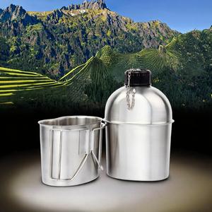 Pentola/Casseruola Pieghevole in Acciaio Inossidabile Lucidato Argento di Alta Qualità, Capacità 1-2L, Compatibile con Fornelli a Gas - Product Image 3