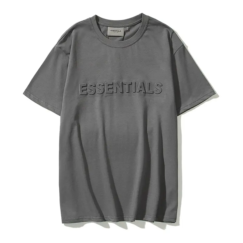 MT2309 High Quality Streetwear Custom 3D Embossed T Shirt Essentials Fear of God T Shirts