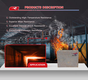 Brique de carborundum résistante à l'abrasion et conductrice de chaleur pour la réparation des portes de fours industriels et pièces de rechange - Product Image 3