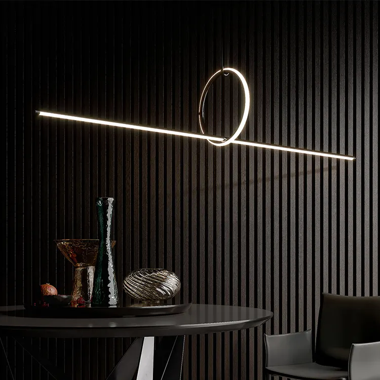 Italia HA CONDOTTO la striscia sala da pranzo lampadario ufficio minimalista Nordic creativo minimalista lampade da tavolo