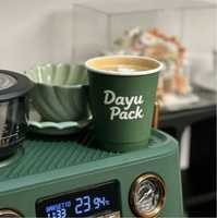 Gobelet à café jetable de haute qualité, double paroi, en papier kraft, biodégradable, compostable, recyclable, logo personnalisé pour les boissons chaudes