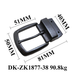 Fibbia per <span class=keywords><strong>Cintura</strong></span> Vintage Anticata <span class=keywords><strong>Nera</strong></span> Reversibile 38mm 1.5 Pollici Girevole a Perno Singolo Ricambio Hardware - Product Image 3