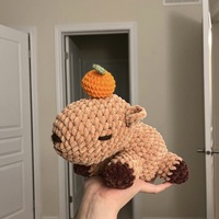 Capybara personnalisé tricoté jouet doux réaliste rongeur animaux jouets crochet fait à la main en peluche poupée