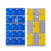 Casier intelligent moderne assemblé pour sacs à dos d'étudiants, en plastique ABS imperméable, coloré, pour l'école, la salle de sport, le rangement