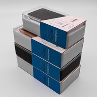 Boîtes de téléphone portable avec logo personnalisé, vente en gros et au détail de boîtes d'emballage électroniques universelles en plastique avec étiquettes