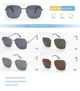 Trendy <b>Retro</b> 9013 Square Driving <b>Sunglasses</b> for Men Metallic Polarized UV400 Sun Glasses Wholesale - Product Image 2