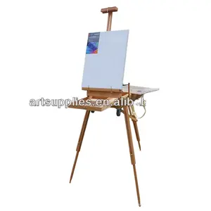 法国画架木制速写盒便携式折叠艺术艺术家三脚架画家画架，高品质