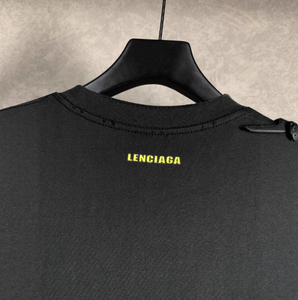 Modello Logo parigi B 25ss girocollo a maniche corte <span class=keywords><strong>t</strong></span>-<span class=keywords><strong>shirt</strong></span> versione alta Unisex tutto-Match ampia in tessuto a maglia Casual digitale - Product Image 4