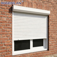 Ventanas enrollables motorizadas inteligentes de aluminio para exteriores ROGENILAN, persianas enrollables con aislamiento térmico de seguridad.
