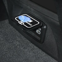 Cache de protection anti-poussière et anti-coup de pied en alliage de zinc pour port USB de siège arrière, garniture intérieure pour BMW Séries 1, 3, 5, X1, X2, X3, X4