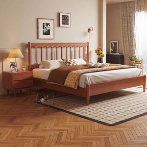 Cadre de lit moderne en bois massif, montage facile, tailles King, <span class=keywords><strong>Queen</strong></span>, Full, mobilier de chambre minimaliste pour la maison et l'appartement - Product Image 4