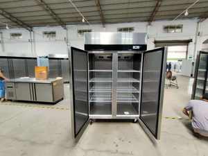 Refrigerador <span class=keywords><strong>vertical</strong></span> de acero inoxidable para uso comercial, refrigerador de 6 puertas con temperatura única, equipo de cocina - Product Image 6