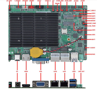 Placa base Itx Atx J4125 J1900 procesador Quad Core placa principal compatible con tarjeta de memoria Ddr4 de 4GB hasta 8GB 16GB Ram