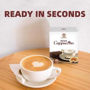 Cappuccino Reishi Sin Azúcar OEM, Extracto Orgánico de Ganoderma, Mezcla Premium de Café Negro Instantáneo, Especias, Hierbas, Alimento para el Bienestar - Product Image 3