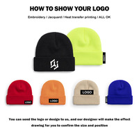 Gorro de Lana Personalizado QJ OEM con Diseño a Cuadros, Logotipo Bordado, Tejido, Cálido para Invierno, Esquí, Camping, Resistente al Viento, Ajustable, Unisex, para Playa y Clima Frío