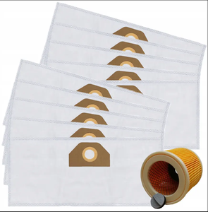 Sac de dépoussiérage non tissé blanc pour pièces d'aspirateurs Karchers WD2 <span class=keywords><strong>MV2</strong></span> A2204 A2534 WD3200 WD3500P - Product Image 1