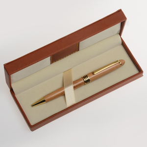 Stylo rétractable en <span class=keywords><strong>bois</strong></span> de bambou de haute qualité avec logo laser personnalisé cadeau sportif promotionnel avec boîte - Product Image 5