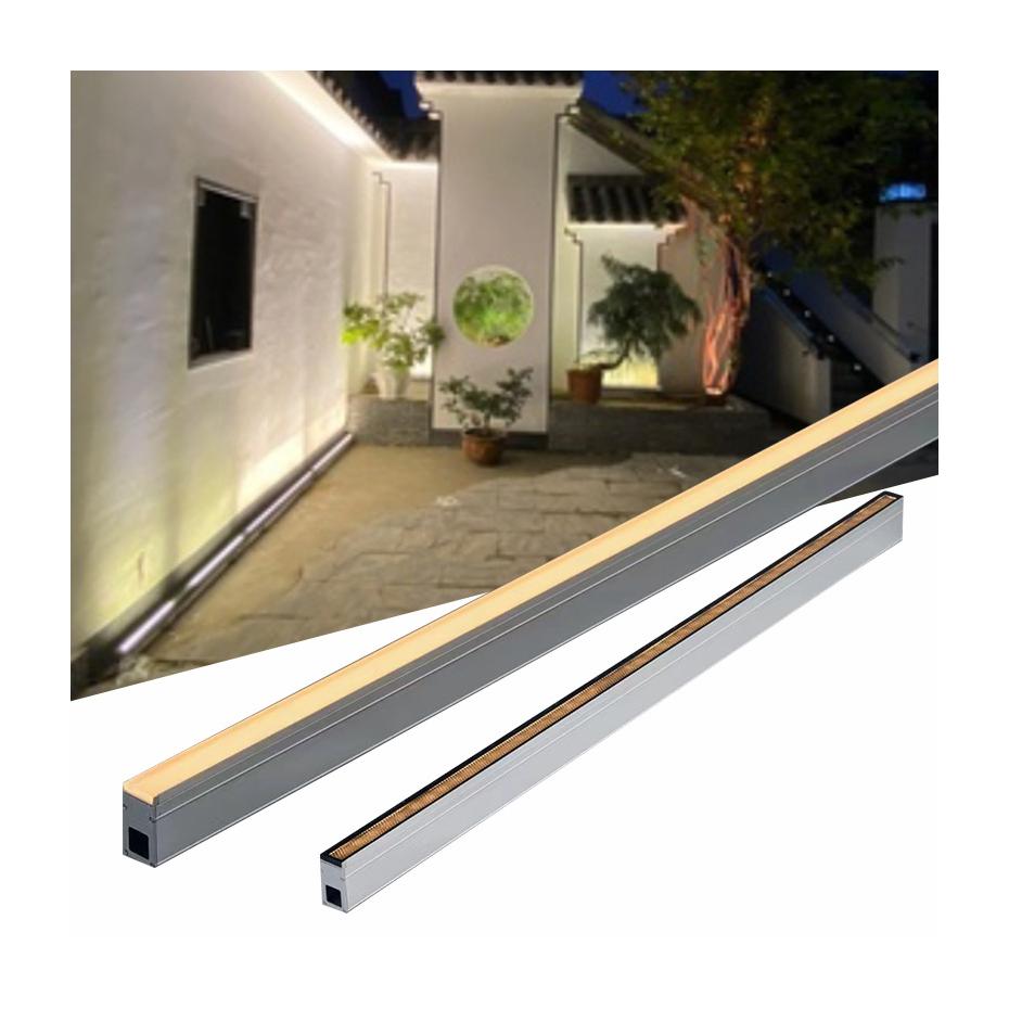 18W & 24W IP65 impermeabile a LED lineare a ingresso rotondo luce interrata esterna lineare interrata 10-12 metri