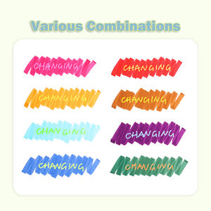 Kmay-Marcador Resaltador de Punta Doble con Cambio de Color, Bolígrafo Fluorescente de Alto Rendimiento, Logotipo Personalizado, Papelería, 1 Unidad, 2 Unidades, 2 Unidades, 1 Unidad, 2 Unidades - Product Image 3