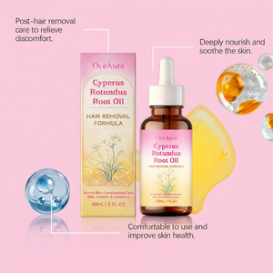 Olio Naturale Idratante e Nutriente per Ridurre la Crescita dei Peli Corporei, Idratazione Organica ad Assorbimento Rapido, Non Untuoso, Olio Depilatorio - Product Image 6